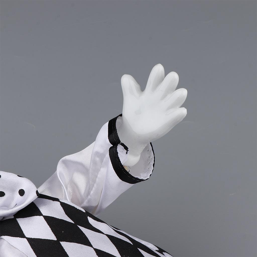 Vintage Collectible Porcelain Dolls - Lustige Porzellan-Clown-Puppe Vintage Keramik-Harlekin Sammlerfigur Handgefertigtes