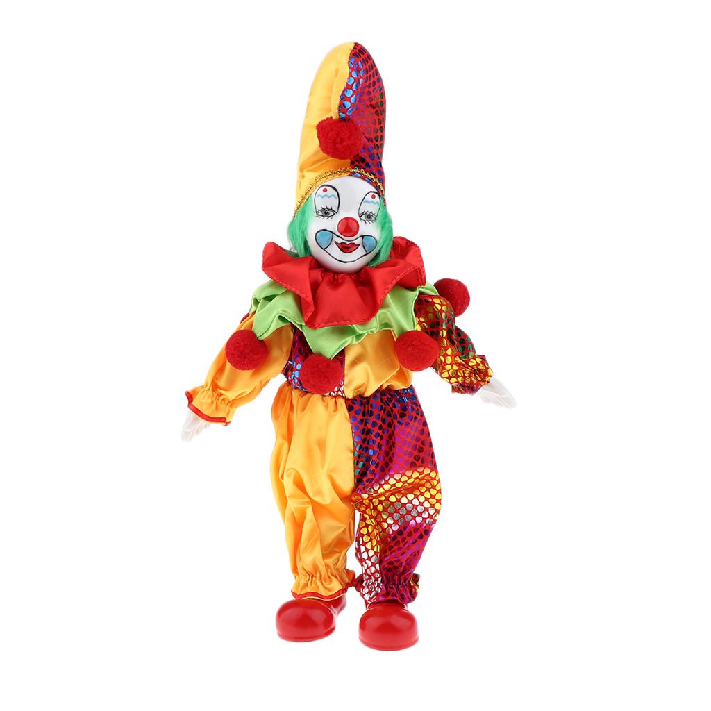 Vintage Collectible Porcelain Dolls - Antike Keramik-Clown-Puppen Vintage Porzellan Sammlerstück Figur