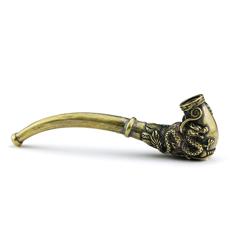 Vintage Collectible Furniture - Vintage Handarbeit Rohr Handgemachte Kupfer Bong